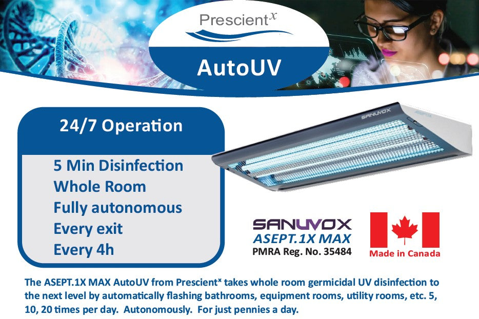 ASEPT 1X MAX AutoUV Supplemental Room Sanitizer