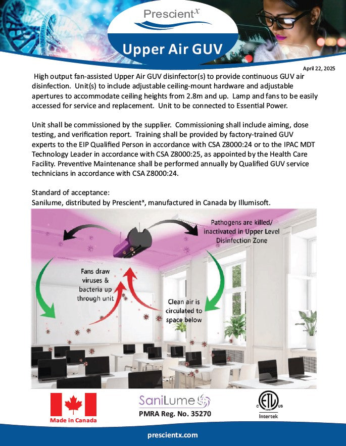 Sanilume Upper Air GUV